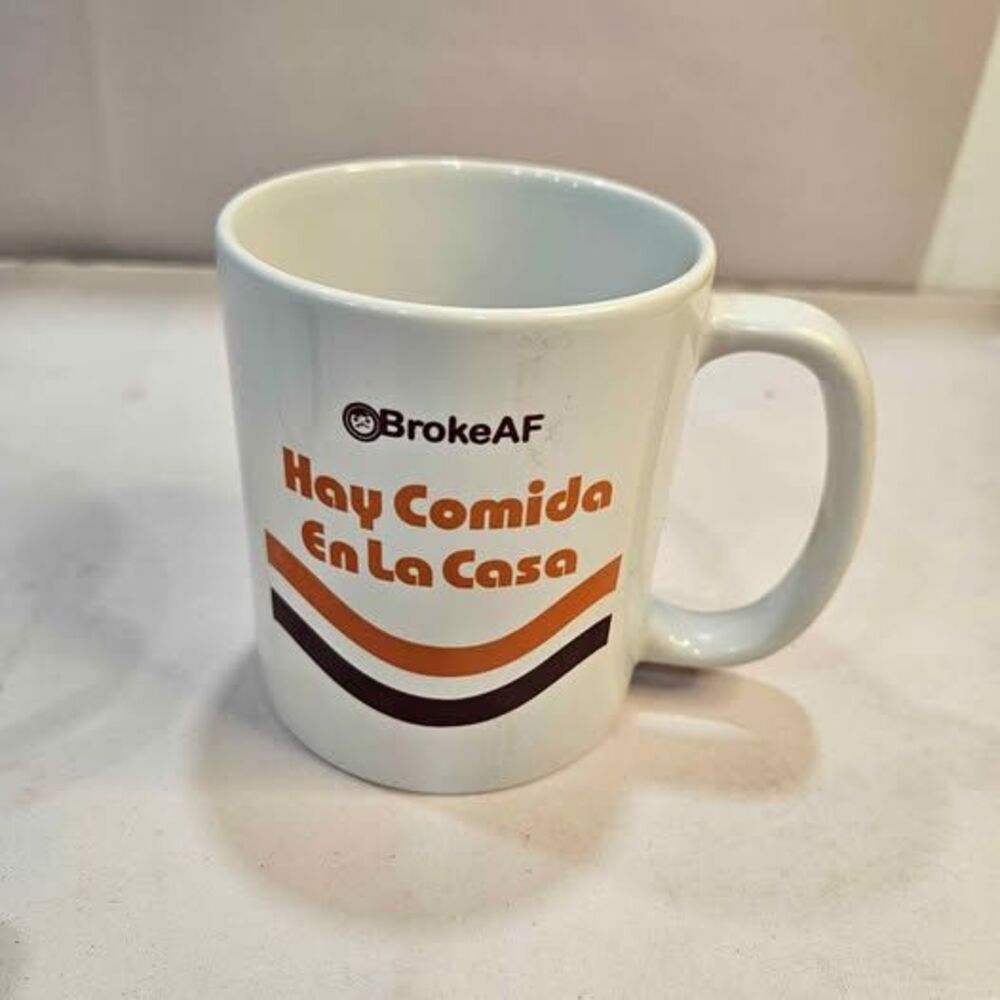 Coffee mug. Spanish.